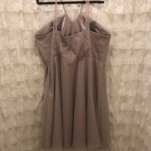 Monsoon Tulle Blush Pink Party Dress Size 18 With a Jeweled Belt - Picture 2 of 5